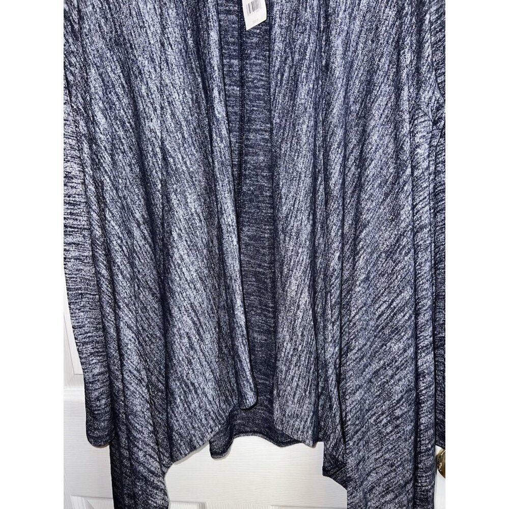 NWT BANANA REPUBLIC Womens Heather Blue Stretch Hankerchief Open Sweater Sz S - Picture 3 of 10